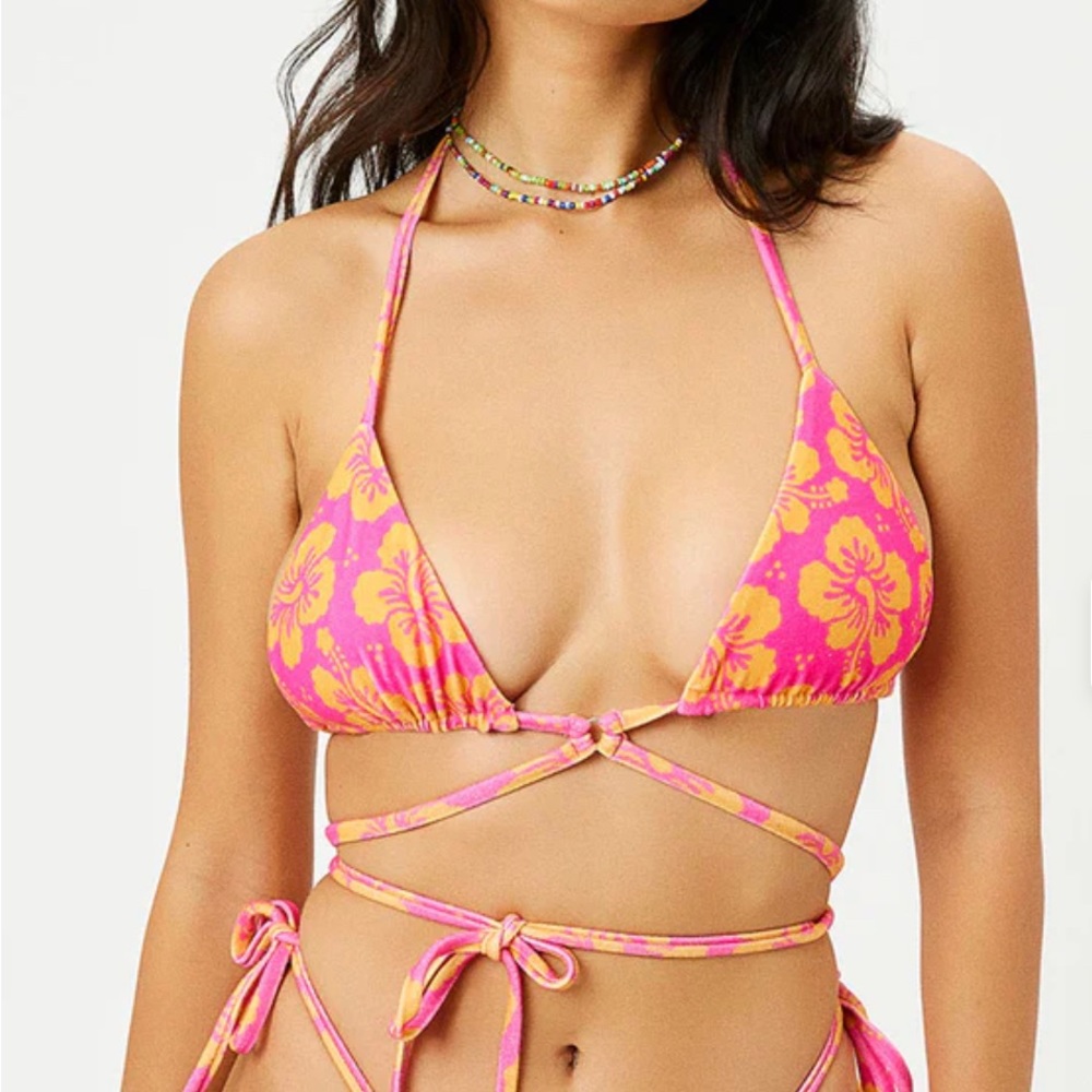 Frankie’s Tatum Terry Triangle Bikini Top